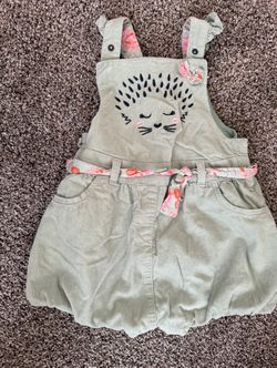 Corduroy Toddler Overall Dress