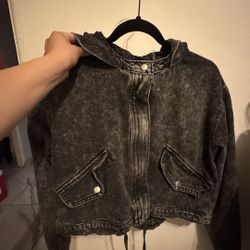 Black Jean Jacket 