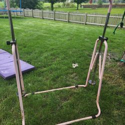 Adjustable Kids Gymnastics Bar – Pink – Great for Home Practice