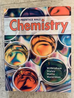 Hard back chemistry textbook