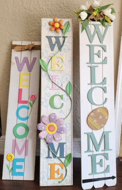 HOLIDAY/SPRING . DECOR. HOME SIGN.