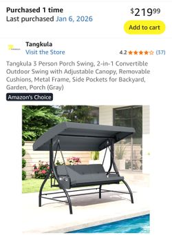 Adult swing set