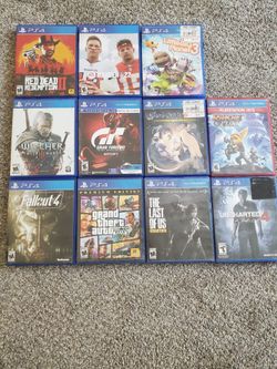 PS4 games -see description
