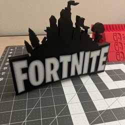 Fortnite 3D Printed Logo Desk Stand