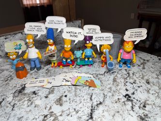 Vintage 1990 Mattel The Simpsons Action Figure Lot