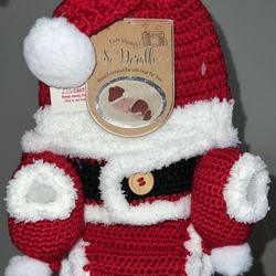 NWT So ‘Dorable Hand Crocheted Set with Faux Fur Trim Santa Set For Infant
