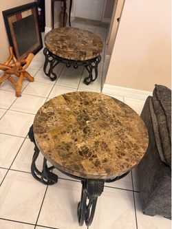 2  End tables and a coffee table