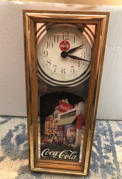 Coca Cola Clock Collectable Battery Operated