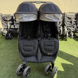 Used jeep destination / side by side stroller/ double stroller