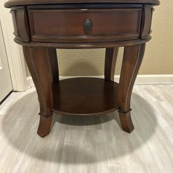 Cherry Wood Side Table 