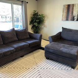 Couch and Oversized Chair