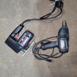 Drill and jigsaw