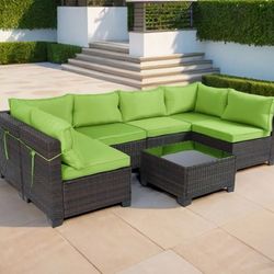 Wicker Patio Sectional Set ✨ Brand New ✨