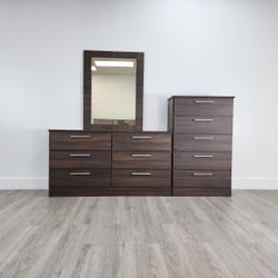 DRESSER WITH MIRROR AND CHEST - COMODA CON ESPEJO Y GAVETERO