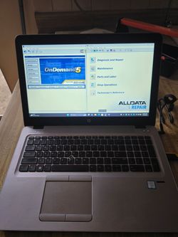 HP Elitebook 850 G3 with Mitchell On Demand Repair/Estimator 2015 and AllData  2014 Repair Estimator.