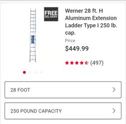 -28 foot werner extention ladder , ladder Jack's and roof Jack's perry scafelll  2x5 wirh casters