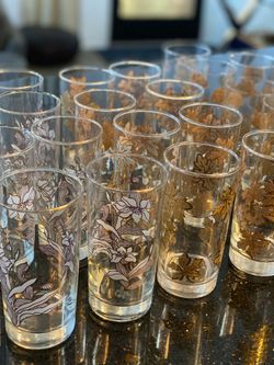 Glass & Gold MCM Glamorous Drinking Glasses