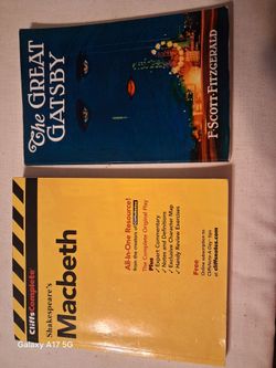 The Great Gatsby and Macbeth Book -$10 each