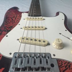 Samick LS-101 Stratocaster Lava Design