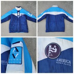 Vtg Perry Ellis America Winter Jacket 