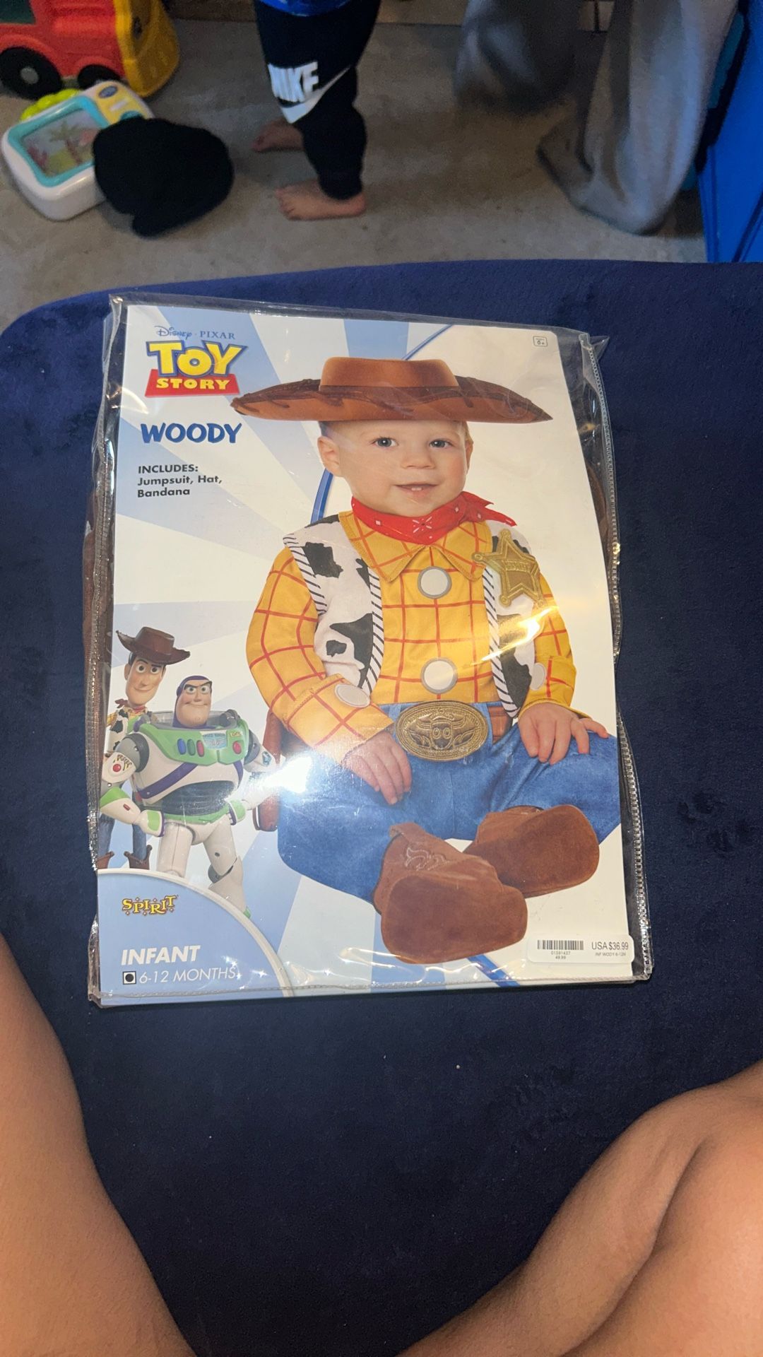 Toy story, Woody size 6 to 12 months