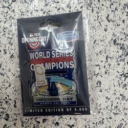 Dodger opening day pin 2026