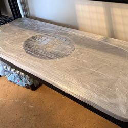 FREE - MUST TAKE ALL! High-End Marble Slabs, Samsung TV, Desk, Credenza, Christmas Tree & more