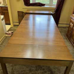 Antique Extensible Extendable Banquet Table