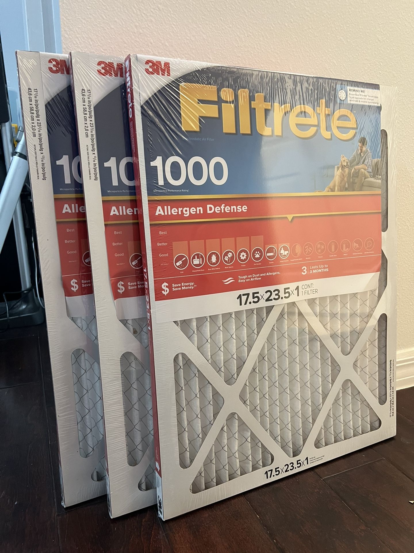 3M Filtrete 1000 17.5x23.5x1