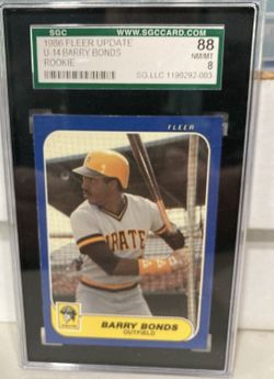 Barry Bonds Rookie / Fleer Update SGC 8