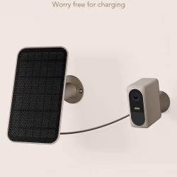 Nooie Pro Cam 2K Security Cameras TWO  Outdoor Camera's  Spotlight Mic Night Vision With Solar Panel 2 CAMERAS  