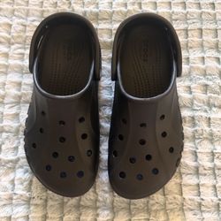 New Black Platform Crocs