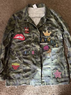 Camouflage Personalized Patch Jacket
