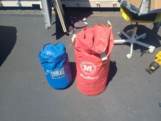 2 punching bags