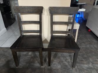 Dining chairs 6 dark brown