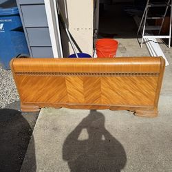Antique Vanity & Bed with headboard and footboard