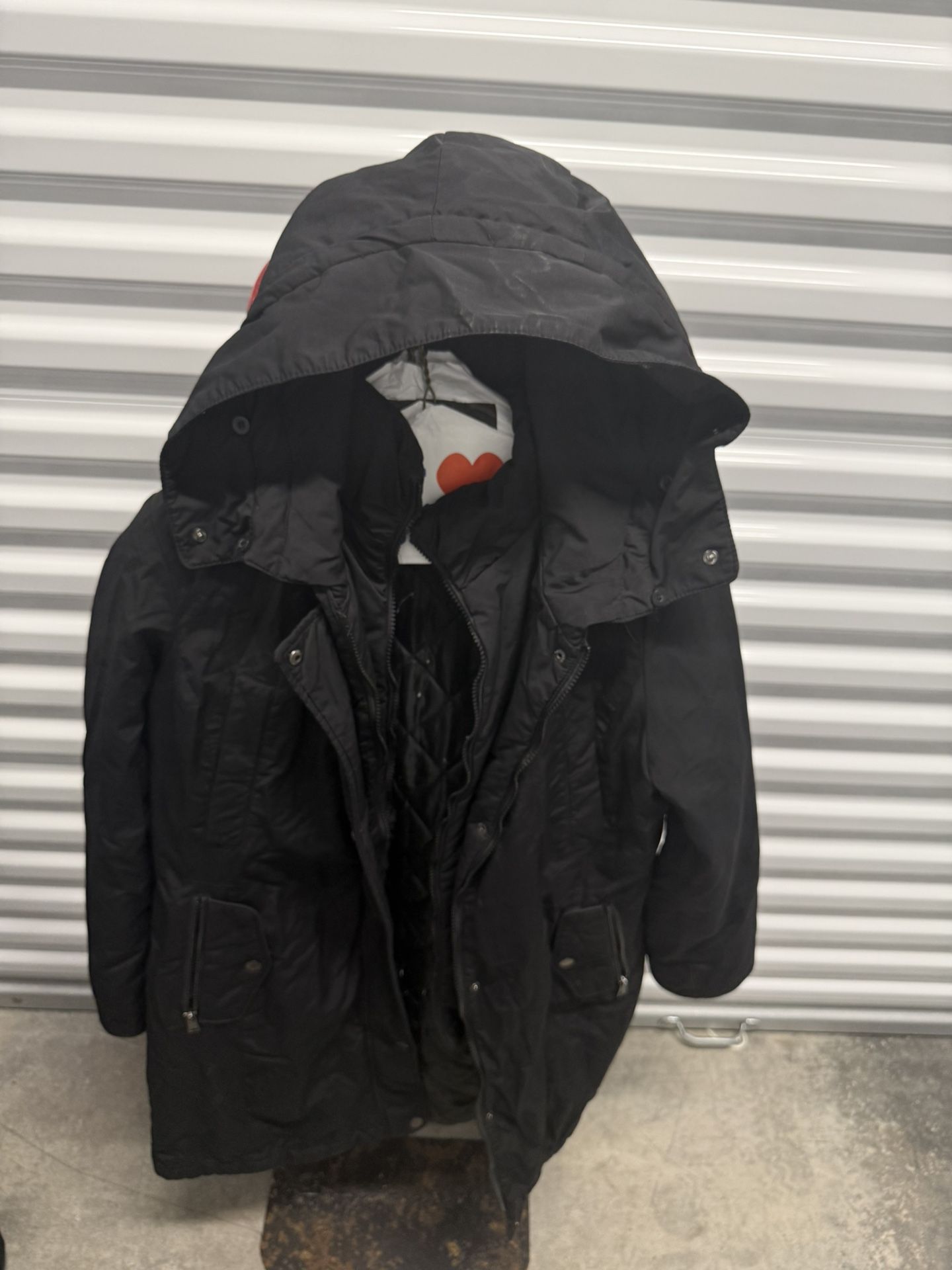 Black Hooded Parka