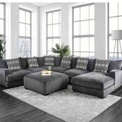 New Sectional With Ottoman 