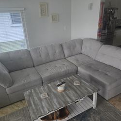 Grey Sectional Couch