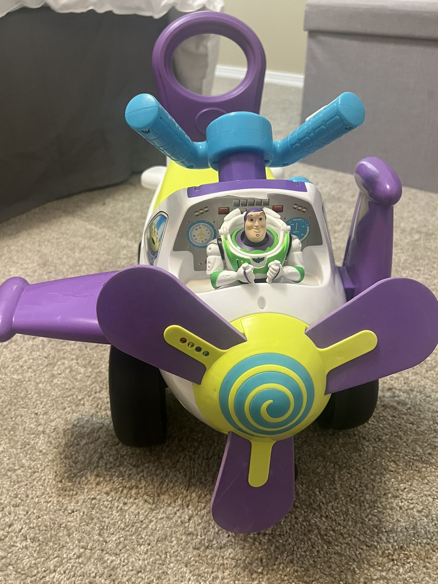 Kiddieland Buzz Lightyear Toy Story Lights and Sounds Activity Plane