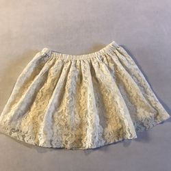 Toddler Cream Colored Lace Skirt (Free)
