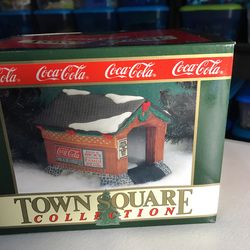 Vintage Coca Cola Covered Bridge 1993 NIB Town Square Collection