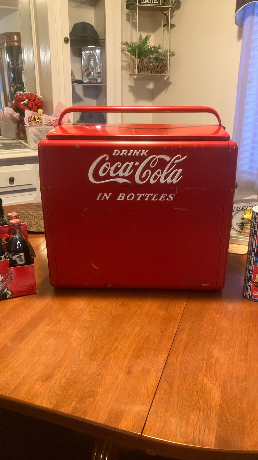 Coca Cola Vintage Ice Chest $100 Cash