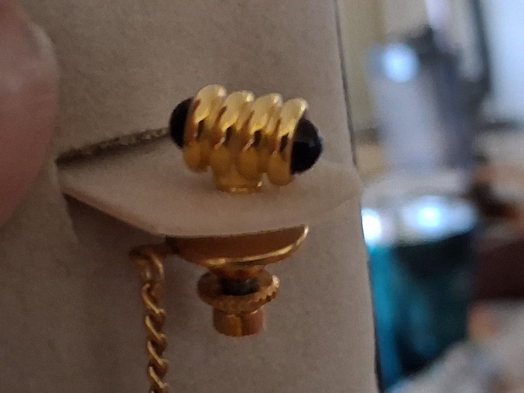 Black Onyx Tie Clip. 