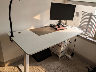 Homall Electric Standing Desk - Like New 55x28 Desktop - Raleigh, NC