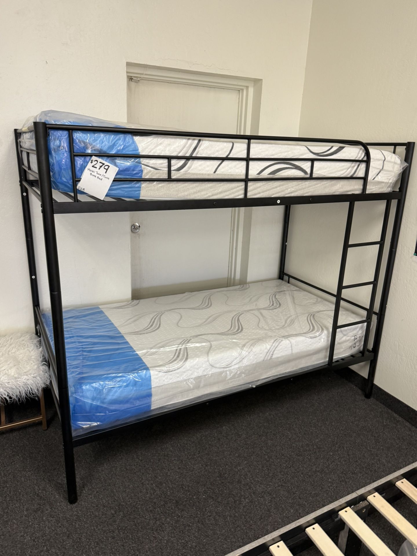 Metal Twin Size Bunk Bed Frame