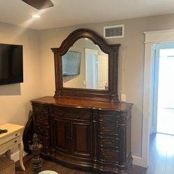 Dresser and mirror
