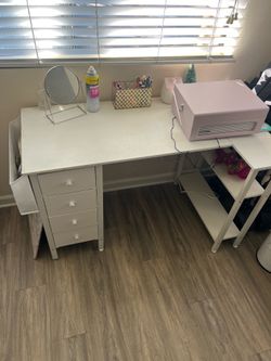 White desk