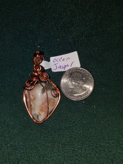 Ocean Jasper handcrafted pendant