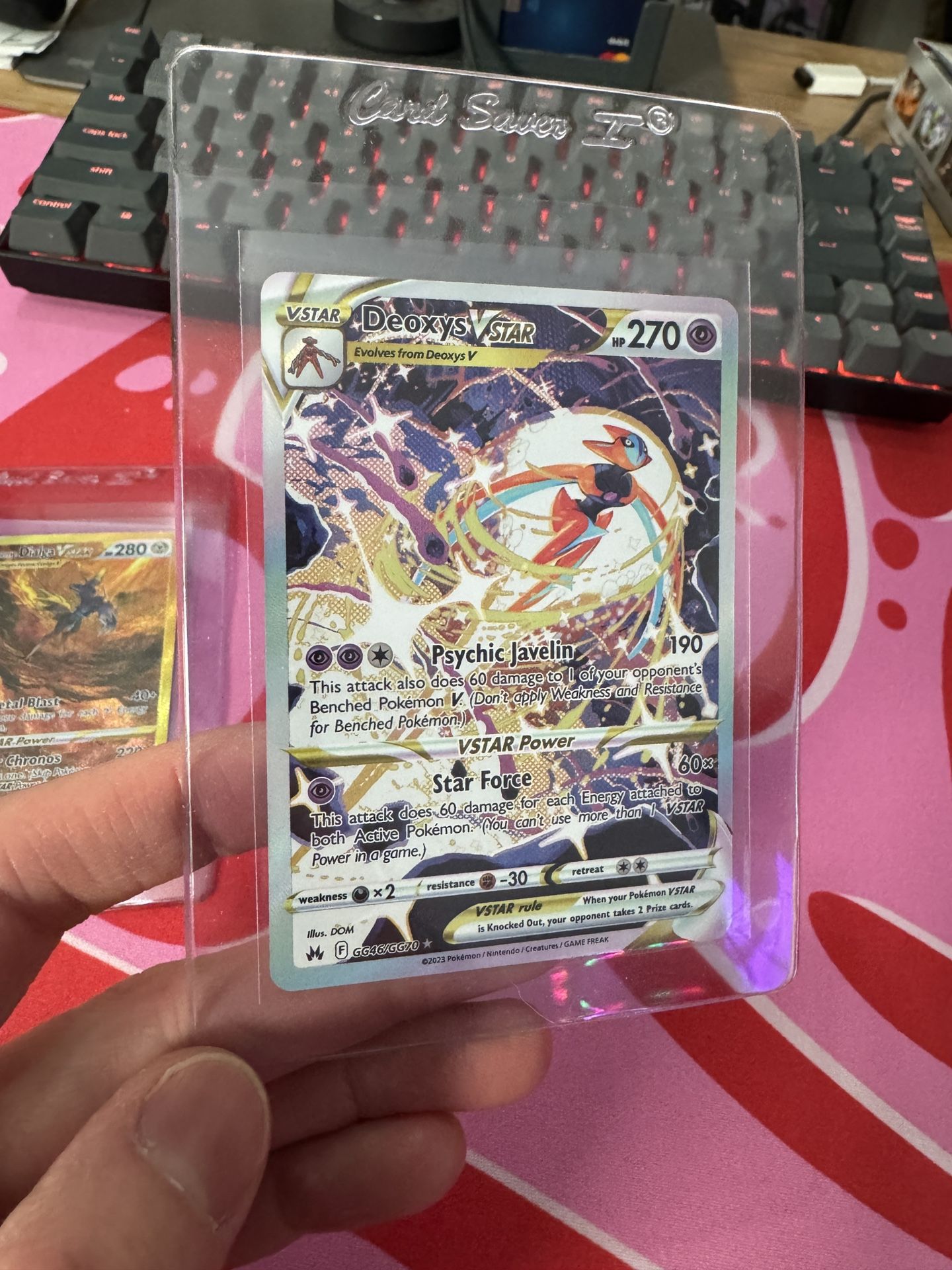 Deoxys VStar Crown Zenith Pokemon Card GG46/GG70